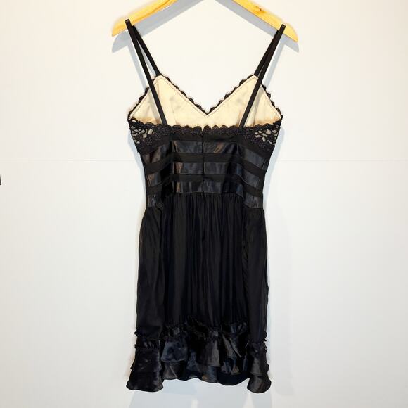 Basix II Black Sleeveless Whimsy Goth Dress - size 6 - Picture 6 of 7